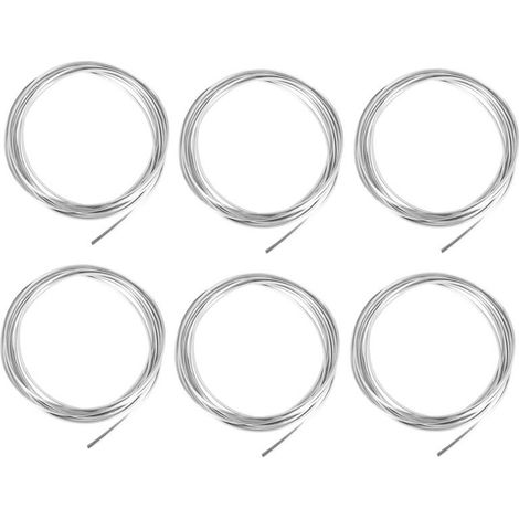 Adatto per un set di 6 pezzi di strisce protettive cromate da 6 metri (20 piedi) per bordi delle portiere dell'auto, colore argento. (1/3)