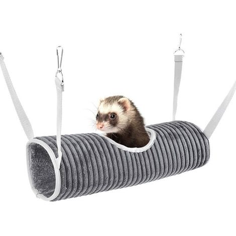 Hamac pour Petits Animaux Lit Tunnel pour Cochon dInde Tunnel de Suspension pour Hamster Lit Hamac F Animalerie Rongeur Accesso (1/4)