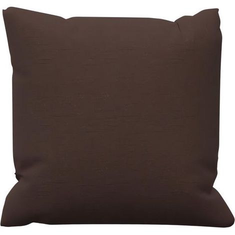 Filiyano-Coussin en coton 40x40 cm PANAMA marron, par Soleil d'Ocre châtaigne