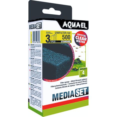 Aquael Filterschwamm - für Uni Filter 500 (3 Stück) (1/2)