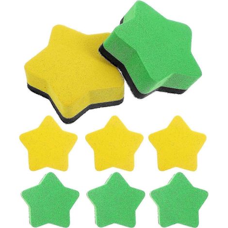 Lot de 8 lingettes réutilisables pour tableau blanc, outils de nettoyage pour tableau blanc, effaceurs pour tableau blanc de salle de classe (1/3)