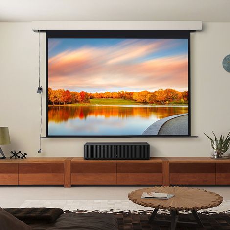 120 Inch HD Electric Pull Down Projector Screen
