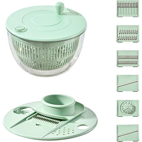 Déshydrateur multifonction pour fruits et légumes, trancheuse, râpe, essoreuse à salade (1/5)