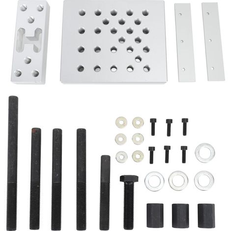Jeu de plaques de Support de perceuse universelle, 30 tonnes, moyeu de roue de voiture, roulement de bague, réparation, outil d'installation et de retrait (1/5)