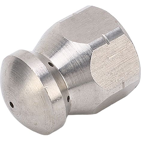 5000 PSI Hochdruckreinigerdüse, Rohrreinigungsdüse, Edelstahl-Spüldüse, Rundkopf, vorne 1, hinten 6 Löcher, G3/8 Zoll (1/5)