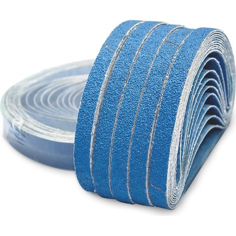 Bandes abrasives corindon de zirconium,13 x 457 mm,ensemble de Bandes(5 x grain 60/80/100/120/240/320),pour Black (1/5)