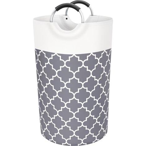 Faltbarer Wäschekorb, 82 l (75 x 38 x 38 cm), Schmutzwäschekorb mit Griff, Wäschesack aus Stoff, Schmutzwäschebehälter. (1/5)