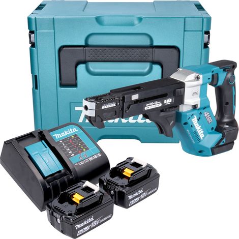 Makita DFR 552 SGJ Avvitatore a batteria con caricatore 18 V 25 - 55 mm Brushless + 2x batteria 6,0 Ah + caricabatteria + Makpac