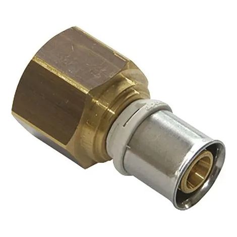 Racor hembra fijo multicapa de latón 15x21/16 mm, sin plomo