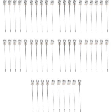 Ganci a fessura in lega di alluminio per mensole, 50 pezzi, 20 cm, 3,3 mm, da appendere alla parete per casa e centri commerciali. (1/5)