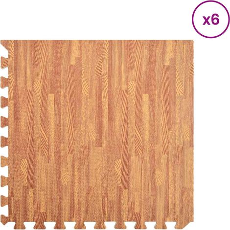 Maison Exclusive - Tappetino per piscina 6 pz legno 4,32 ㎡ Schiuma EVA (1/4)