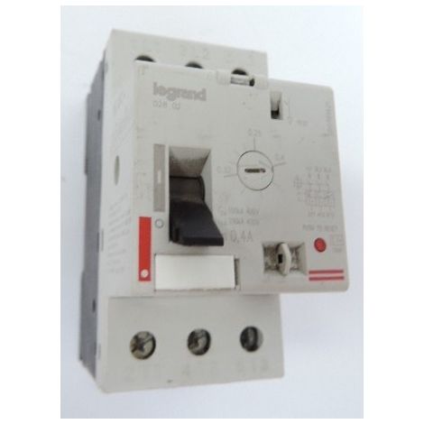 Disjoncteur moteur magneto-thermique lexic - 3p - 0,4 a - thermique 0,25 à 0,4 LEGRAND 002802