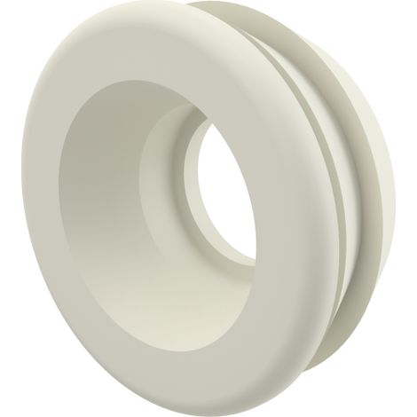 Riduttore in gomma bianca 60/32 MM per la regolazione del diametro del tubo CON guarnizione (1/2)