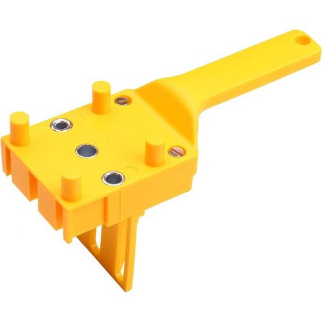 1 guide de perçage pour chevilles, bois et ABS, embouts 6/8/10 mm, ajustable 0 à 50 mm, pour menuiserie (1/5)