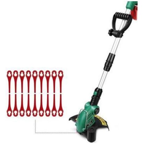 Lames De Rechange - Coupe Bordure Plastique 100 Pièces - Pour Débroussailleuse Sans Fil - Jardin (1/5)