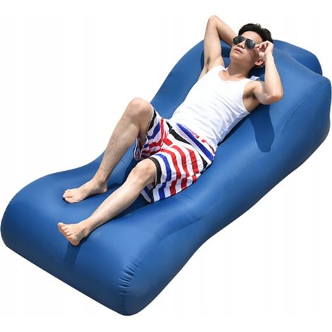Colch贸n de 140 cm de largo para tumbona de playa (sin inflar)