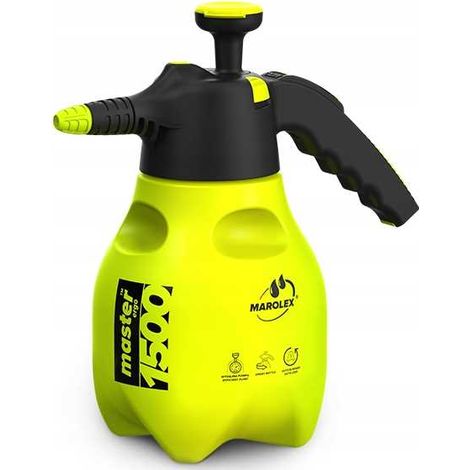 AEROSOL con gatillo (Marolex modelo Master Ergo 1500, de una capacidad de 1,5 litros para una presión de 4 Bars. Pulverización en todas las posiciones y aislamiento del mecanismo de los productos