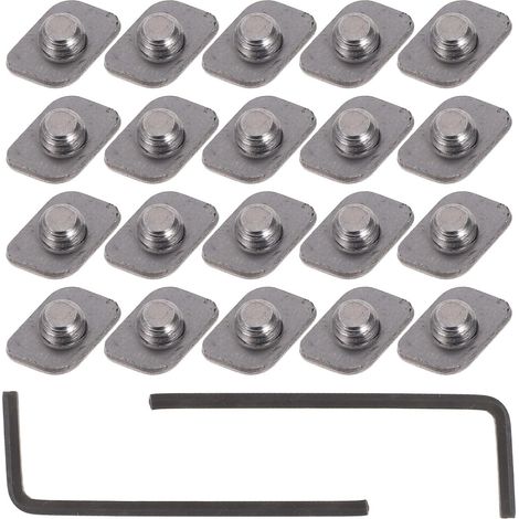 Lot De 20 Verrous De Porte Coulissante Limiteurs De Sécurité Pour Fenêtres Butées De Fenêtre En Acier Inoxydable Pièces De Rechange Argentés
