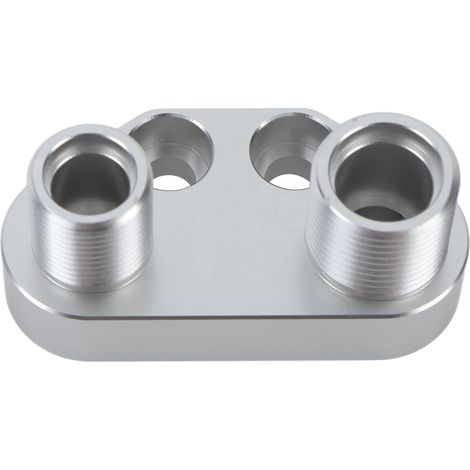 Adaptateur droit en aluminium usiné pour compresseur de climatisation Sanden SD7B10 7176 (1/5)