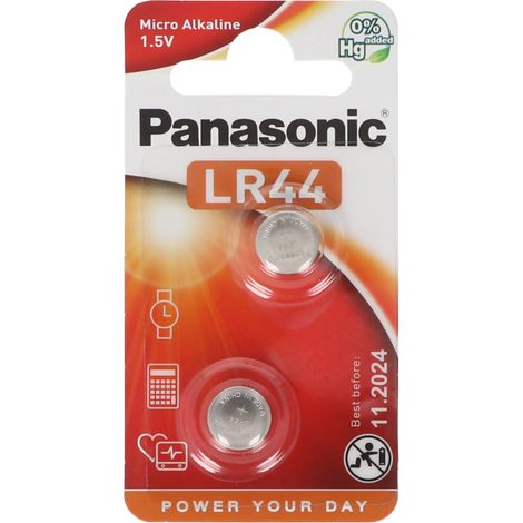 Panasonic LR-44EL/2B - Batterie 2 x LR44 - Alkalisch - 120 mAh (1/4)