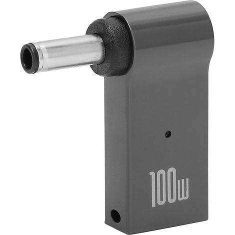 Adaptateur PD 100W 5A Type C Femelle vers Mâle 4.5x3.0mm Coque Aluminium pour PC Portable DELL (1/5)