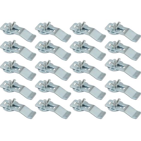 Supports D'évier Encastré - Acier Zingué - Pour Évier Sur Plan De Travail En Granit Ou Pierre - Lot De 20