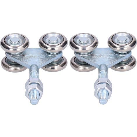 2 Roues à Galets pour Portes Coulissantes en Verre, Accessoire de Montage pour Portes de Grange, Diamètre 35mm, Lot de 2 Pièces (1/5)