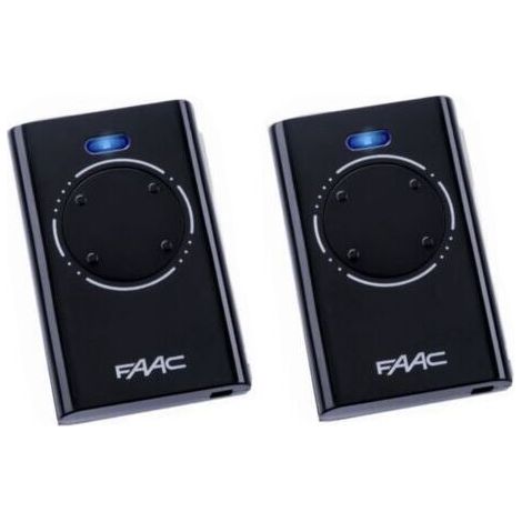 Lot de 2 télécommandes noires FAAC XT4 868 SLH