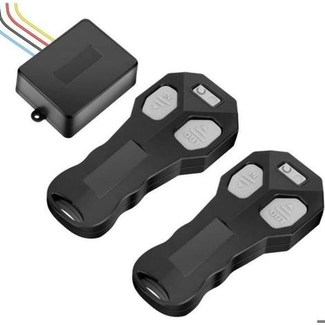 Télécommande de treuil sans fil - KZQ - Universelle - 12V-24V - Double contrôleur - Portée 30m (1/4)