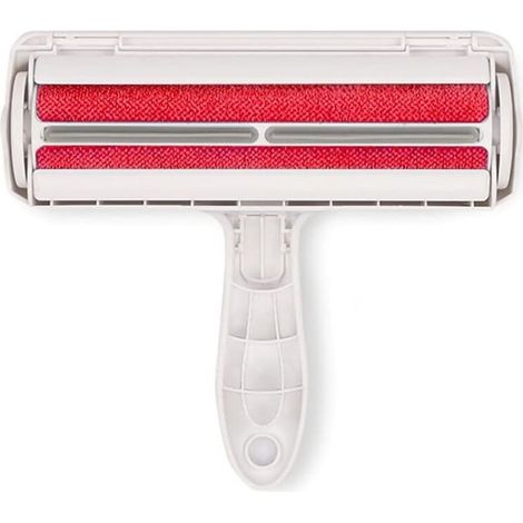 Épilateur pour animaux de compagnie rouleau chien épilateur outil d'épilation des animaux pour meubles canapé tapis siège de voiture-rouge (1/5)