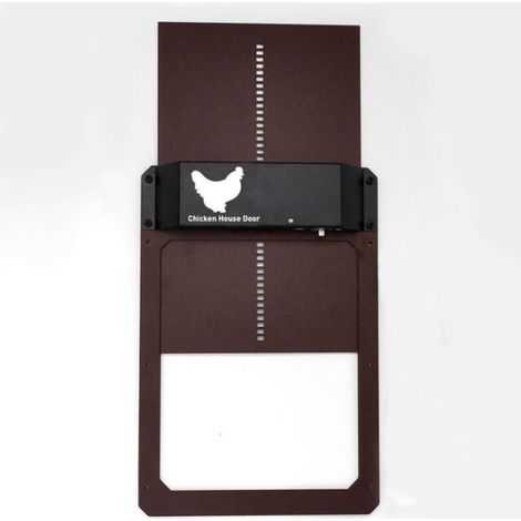 Porte de poulailler automatique sensible à la lumière, porte de poulailler, porte pour animaux domestiques (1/5)