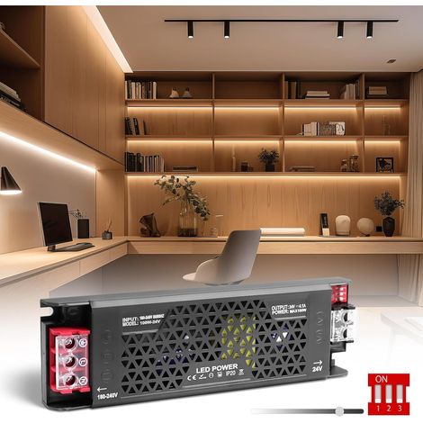 24V 100W Dimmable Alimentation LED Driver 5 Modes 220V 24V AC 100W 4,1A LED Transformateur Ultra Fin Transfo Alimentation à Découpage Convertisseur De Tension AC à DC Pour Intérieur (1/5)