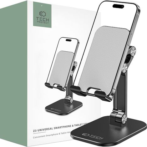 Tech-protect Z3 Universal-Ständerhalterung für Smartphones und Tablets, grau (1/5)