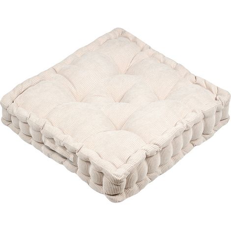 Sitzkissen Dandy Natur 45x45x10cm - Stoff