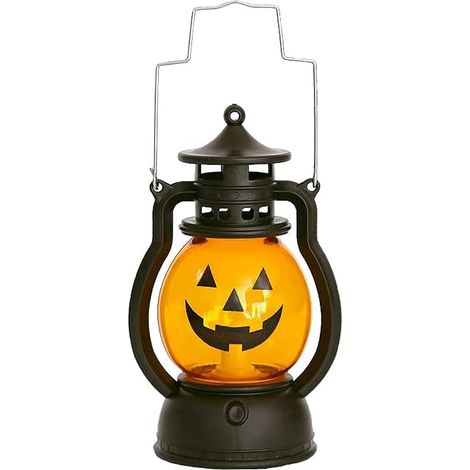 10 blinkende LED-Kürbislichter, batteriebetriebene, flammenlose Kürbis-Teekerze, perfekt für Halloween und Thanksgiving (A) (1/5)