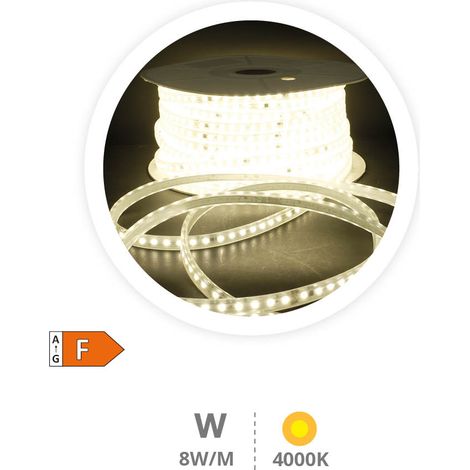 Rotolo 50M Striscia LED 8W/M 4000-4500K IP65 230V (1/2)