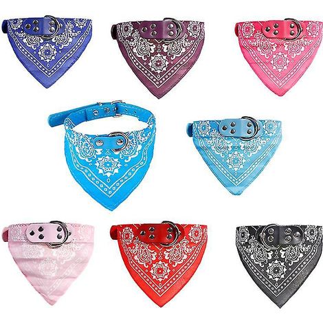 8 bandanas triangulaires pour chien (1/3)