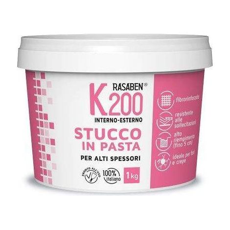 12,0 x MASTIC PÂTE INTÉRIEUR EXTÉRIEUR K200 K2 RASABEN