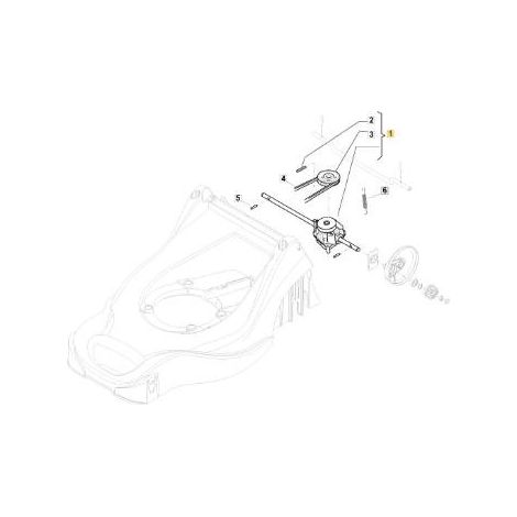 GRUPPO TRAZIONE INN.FRONTALI GT EP41 ORIGINALE STIGA - 181003108/0