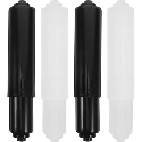 Rouleaux de Rechange Installation Facile pour Entretien de Salle de Bain Lot de 4 Ressort Flexible en Plastique et Fer pour Porte-Rouleau de Papier Toilette (1/5)
