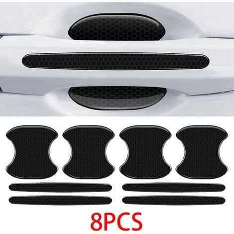 - Protection Portière Voiture,films autocollants de poignée de porte de voiture,Garniture de protection de rétroviseur Réfléchissant (1/4)