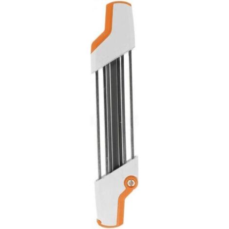 Affûteur de chaîne de tronçonneuse 2 en 1 en métal accès facile 3/8 "P 4.0mm remplacement de chaîne blanc