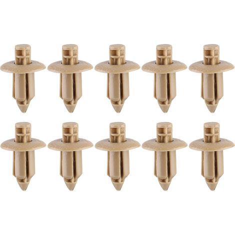 10 clips de fixation pour panneau de porte auto, rivets de garniture intérieure (1/5)