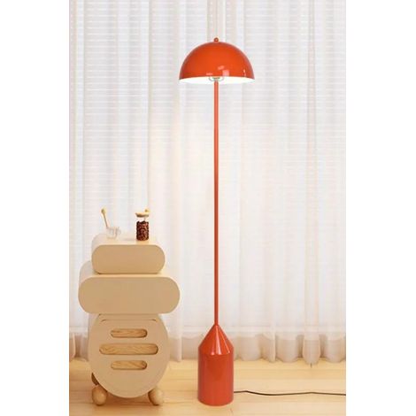 Lampada da terra, lampada da terra, illuminazione per soggiorno Lamp Arancia