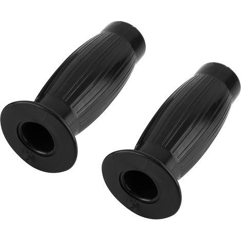 Poignées universelles vintage pour guidon moto, noires, 7/8" et 1", antidérapantes et faciles à tenir (1/4)