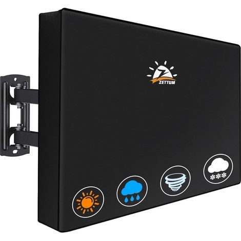 TV Abdeckung Bildschirmschutz Outdoor 600D PU 28“ - 32” TV Schwarz (1/5)