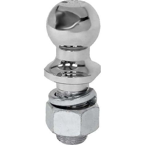 Chrome-plated tow ball with 50mm diameter capacity, trailer parts, RV accessories (1/4)