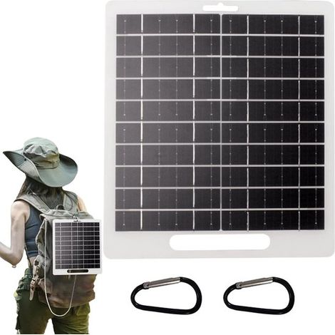 Solarpanel zum Laden von Geräten Tragbares Solarladegerät mit USB und DC-Anschluss für mehrere Geräte hocheffizientes Ladegerät für Laptops und