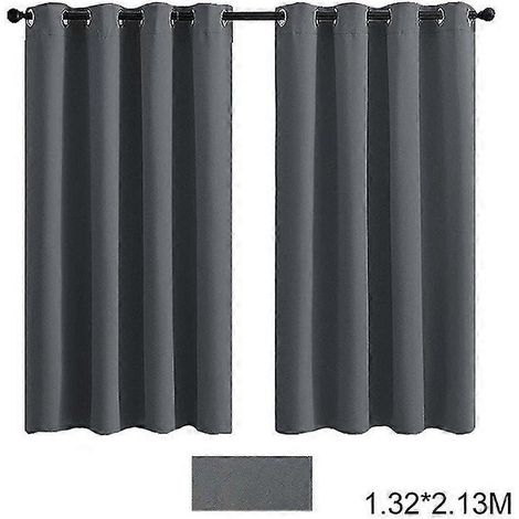Rideau d'extérieur imperméable avec œillets métalliques, résistant aux intempéries et multifonctionnel, pour salon, chambre ou terrasse, 0,86 x 1,14 m (1/2)