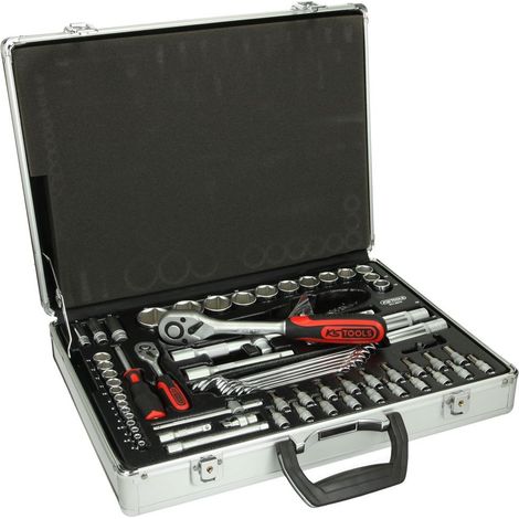 Box Maniche F6 Alluminio - 1/4 '- 1/2' '- 70 Pezzi - Ks Tools 911.0670
